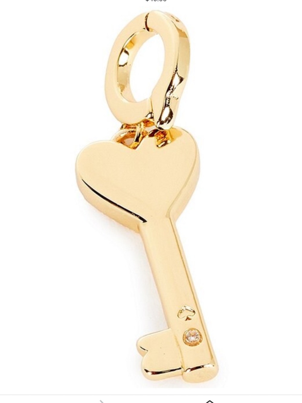 kate spade New York Gold Heart Key Charm